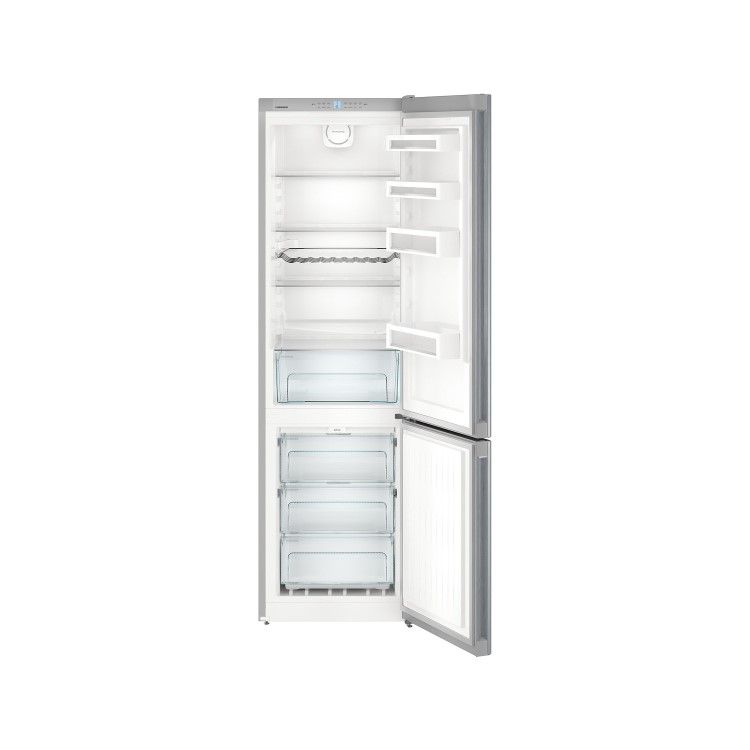 Refurbished Liebherr CNEL4813 338 Litre Freestanding Fridge Freezer 70/30 Split Frost Free 60cm Wide - Stainless Steel