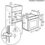 Refurbished AEG SenseCook BPE742320M Pyrolytic 60cm Single Built In Electric Oven Stainless Steel