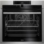Refurbished AEG BPE842720M SenseCook Pyrolytic Oven With Command Wheel Control And HD TFT Display Stainless Steel