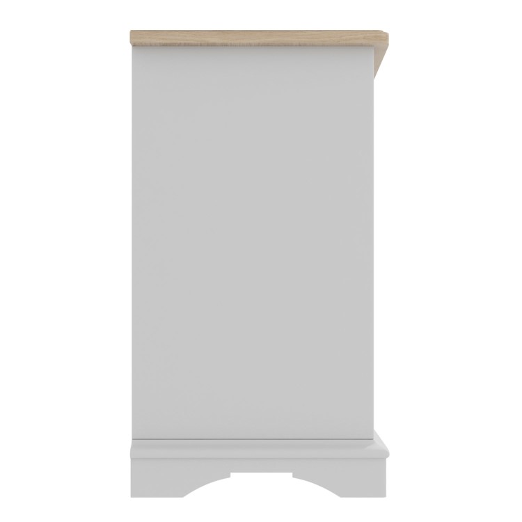 Darley Two Tone Chest of Drawers in Solid Oak and Light Grey