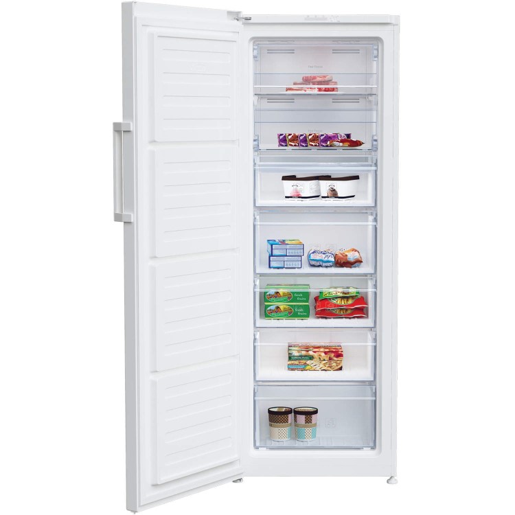 Refurbished Beko FFP1671W 250 Litre Freestanding Upright Freezer 172cm Tall 60cm Wide - White