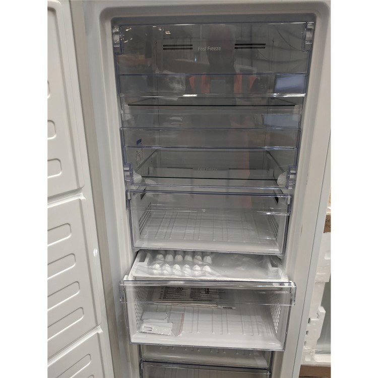Refurbished Beko FFP1671W 250 Litre Freestanding Upright Freezer 172cm Tall 60cm Wide - White