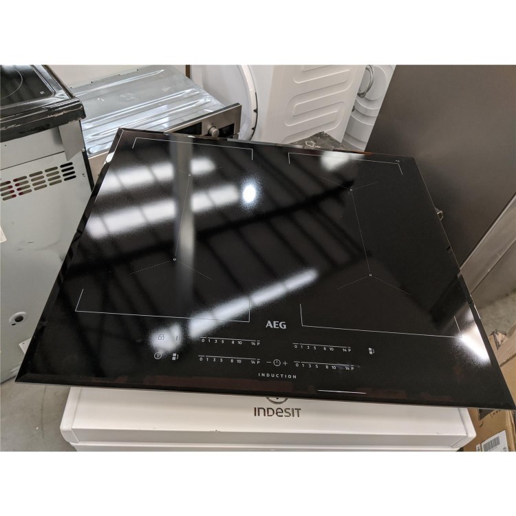 Refurbished AEG IKE64450FB MaxiSense 60cm Touch Control Four Zone Induction Hob - Frameless