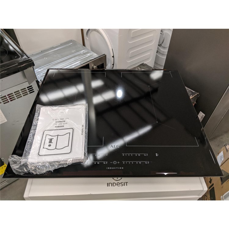 Refurbished AEG IKE64450FB MaxiSense 60cm Touch Control Four Zone Induction Hob - Frameless