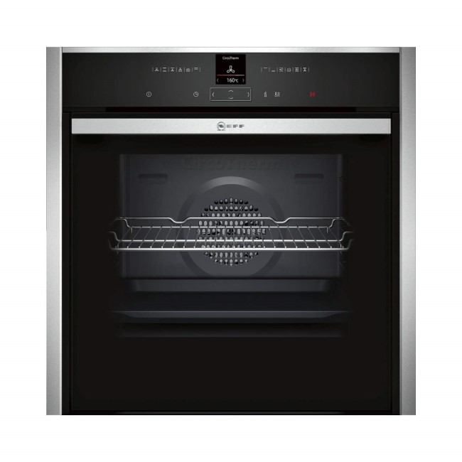 Neff N70 Slide & Hide Electric Single Oven - Stainless Steel