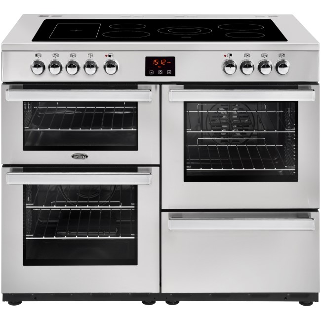 Belling 444444096 Cookcentre 110E Professional 110cm Electric Range Cooker - Stainless Steel