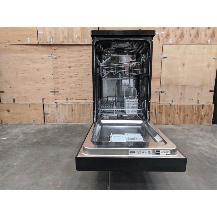 Refurbished Hotpoint HSFE1B19B Slimline 10 Place Freestanding Dishwasher