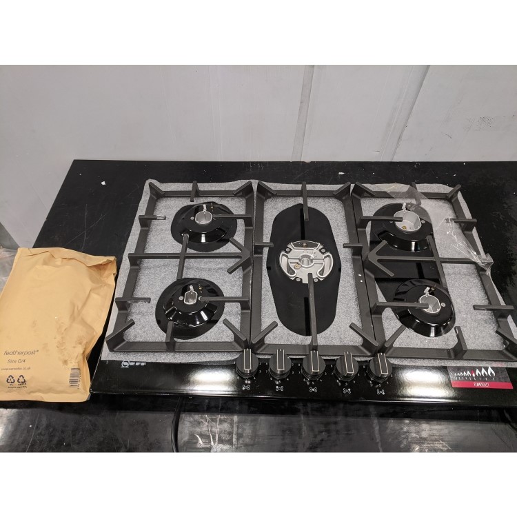 Refurbished Neff N70 T27DS59S0 75cm 5 Burner Gas Hob Black