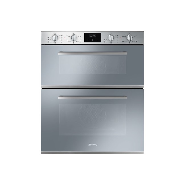 Refurbished Smeg Cucina DUSF400S 60cm Double Built Under Electric Oven Stainless Steel