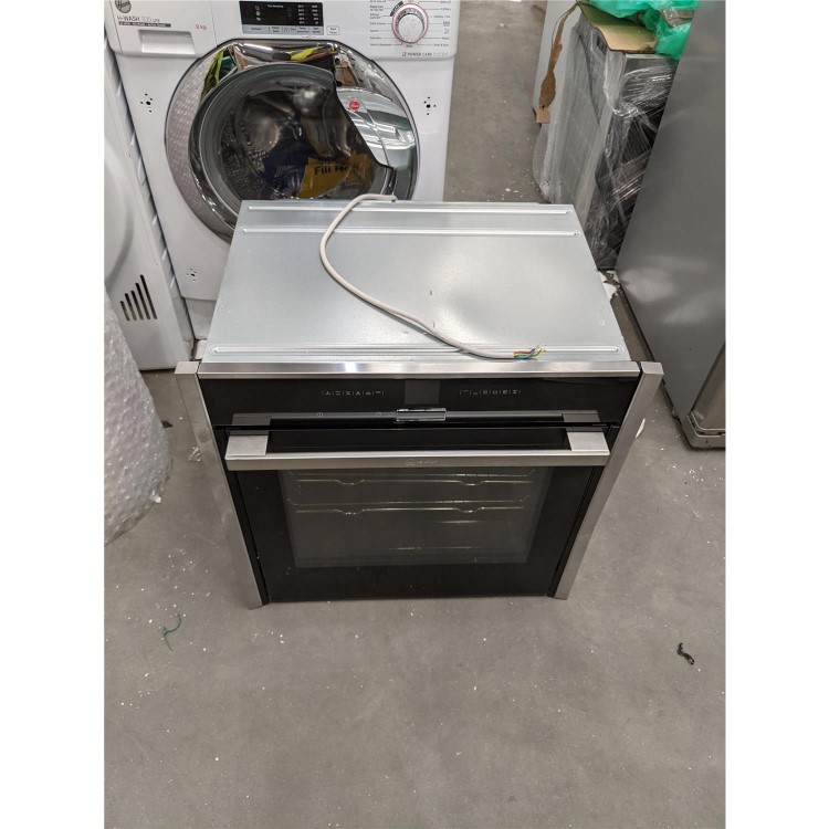 Refurbished Neff B57CR23N0B 60cm Single Built In Electric Oven Stainless Steel