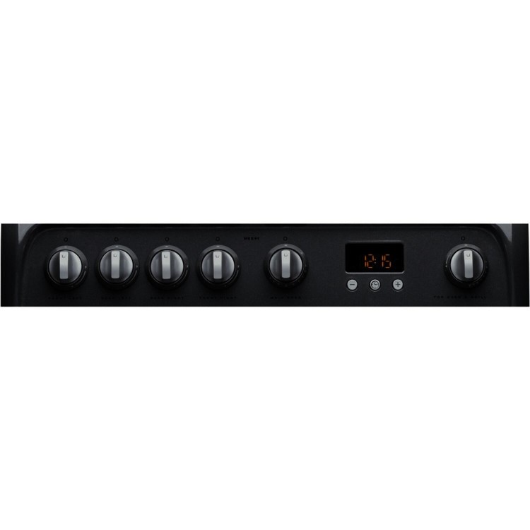 Refurbished Hotpoint Ultima HUG61G 60cm Double Oven Gas Cooker Graphite Grey