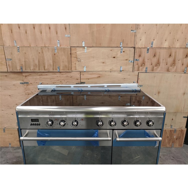 Refurbished Smeg SUK92CMX9 90cm Electric Range Cooker With Ceramic Hob Stainless Steel