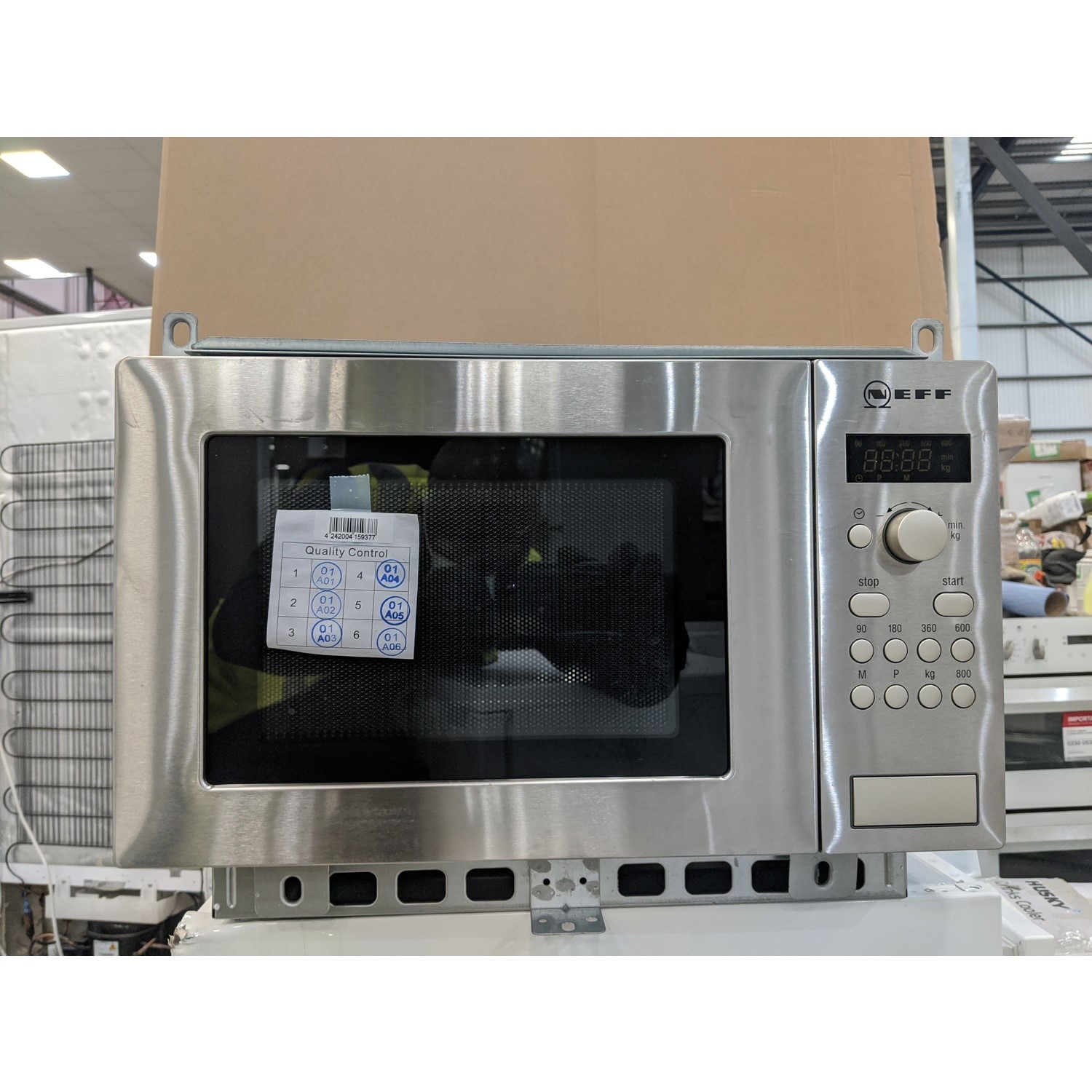 Refurbished Neff H53W50N3GB Built In 17L 800W Microwave Stainless Steel