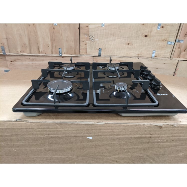 Refurbished Neff N30 T26BR46S0 58cm 4 Burner Gas Hob With Side Controls Black