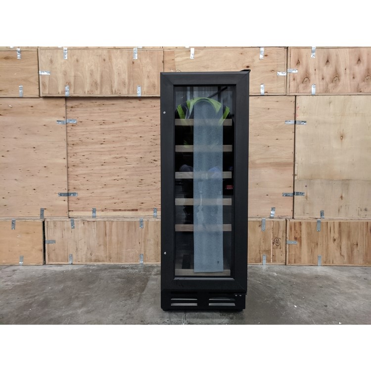 Refurbished electriQ EQWINE30BL Freestanding 18 Bottle SIngle Zone Wine Cooler Black