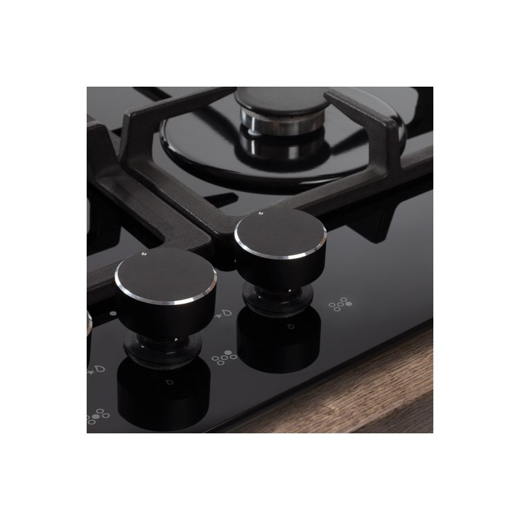 Amica 70cm 5 Burner Gas Hob - Black