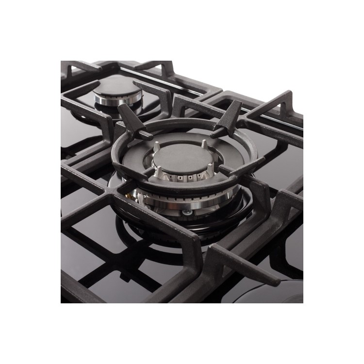Amica 70cm 5 Burner Gas Hob - Black