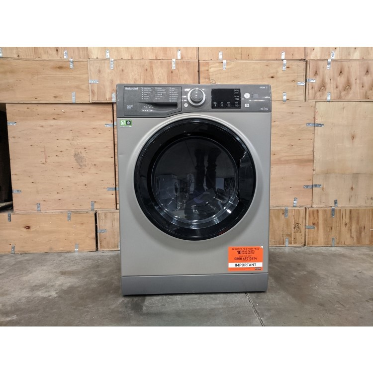 Refurbished Hotpoint Futura RDG8643GKUKN Freestanding 8/6KG 1400 Spin Washer Dryer Graphite