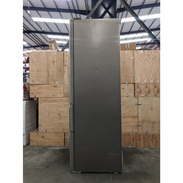 Refurbished Haier HTR3619FNMP Freestanding 345 Litre 70/30 Fridge Freezer Stainless Steel