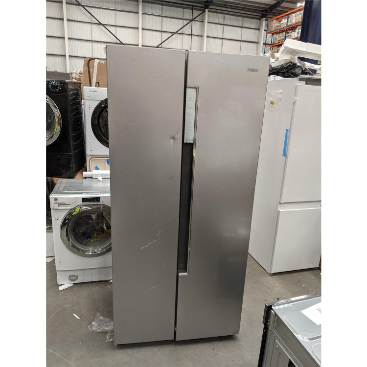 Refurbished Haier 450 Litre American Fridge Freezer - Silver