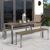 Table and Bench Garden Dining Set - 4 Seater
