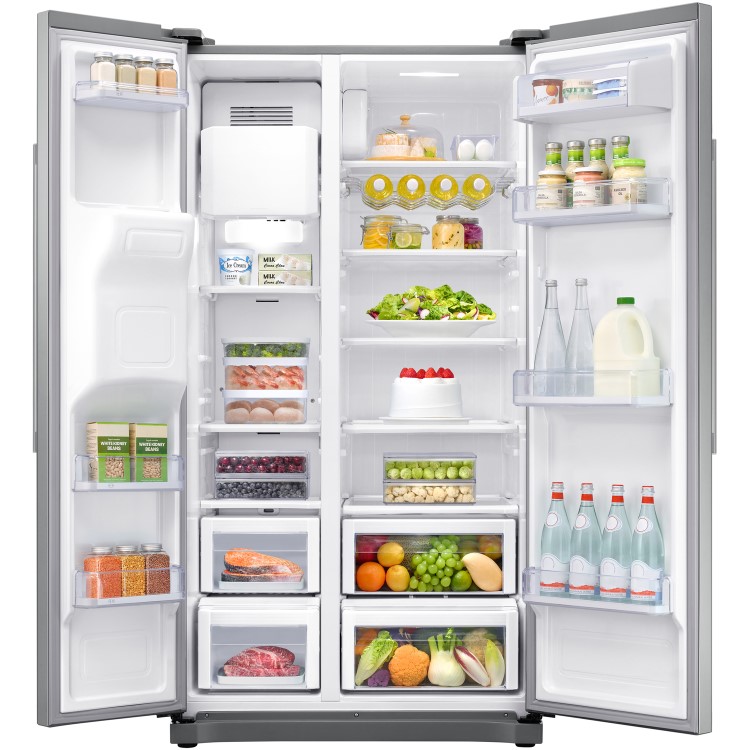 Refurbished Samsung RS50N3513SA 485 Litre American Fridge Freezer Graphite