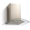 Refurbished Hoover HGM600X 60cm Chimney Cooker Hood with Curved Glass Canopy Stainless Steel