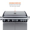 Boss Grill Alabama Elite - 6 Burner Gas BBQ with Side Burner - Stainless Steel