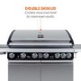 Refurbished Boss Grill Alabama Elite - 6 Burner Gas BBQ with Side Burner - Stainless Steel