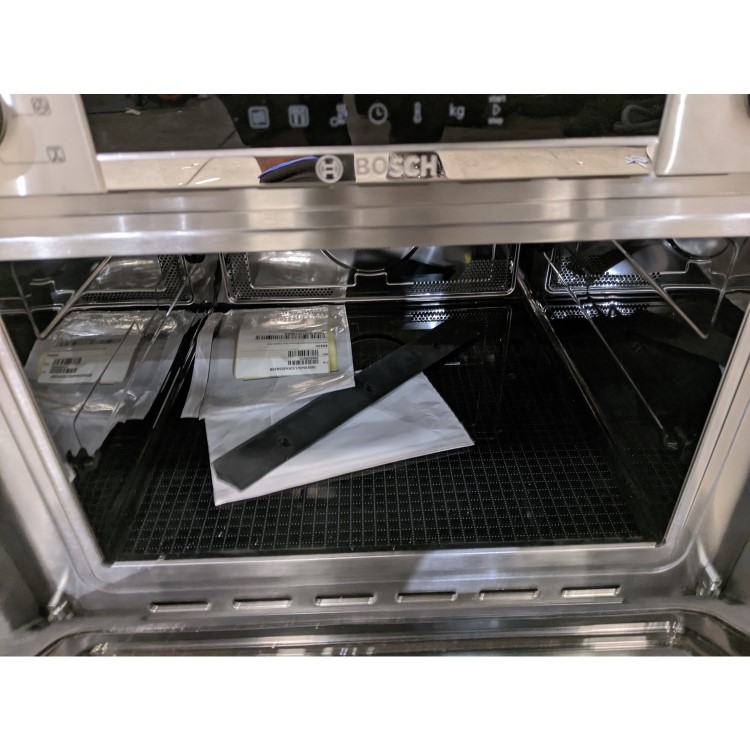 Refurbished Bosch Serie 6 CMA585GS0B Built In 44L with Grill 900W Combination Microwave Oven Stainless Steel