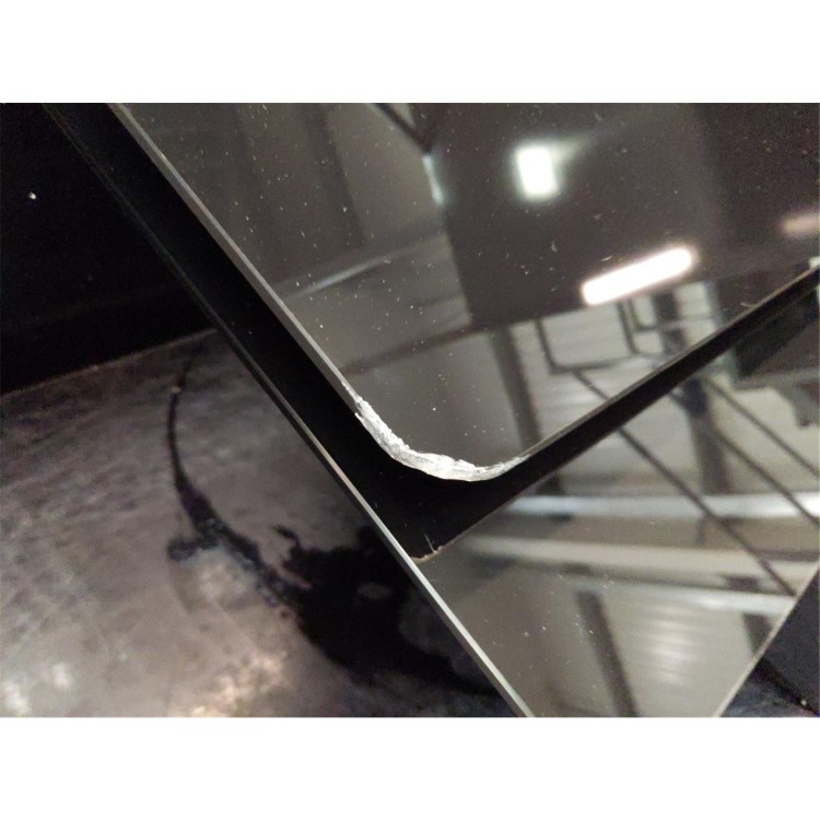 Refurbished Hoover HDG9DCK3B 90cm Angled Cooker Hood Black Glass