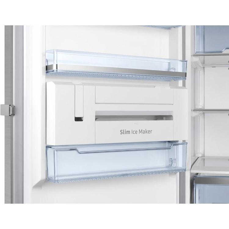 Refurbished Samsung RZ32M71207F 315 Litre Freestanding Upright Freezer 185cm Tall Frost Free 60cm Wide - Stainless Steel