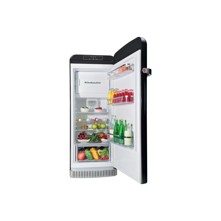 Kitchen Aid KitchenAid KCFMB60150R Iconic Retro Freestanding Fridge Right Hand Hinge - Onyx Black