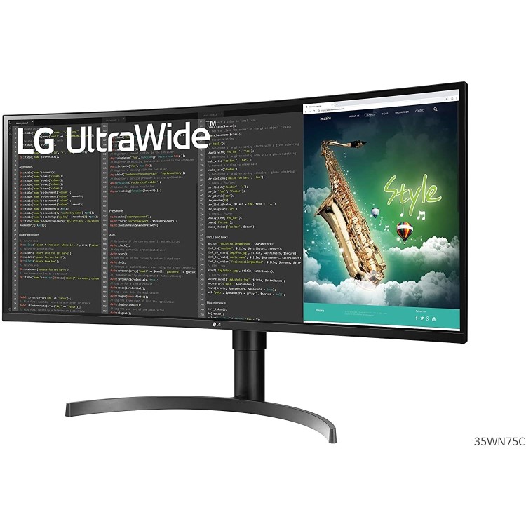 Refurbished LG 35WN75C-B 35" UWQHD 100Hz FreeSync HDR Curved Monitor
