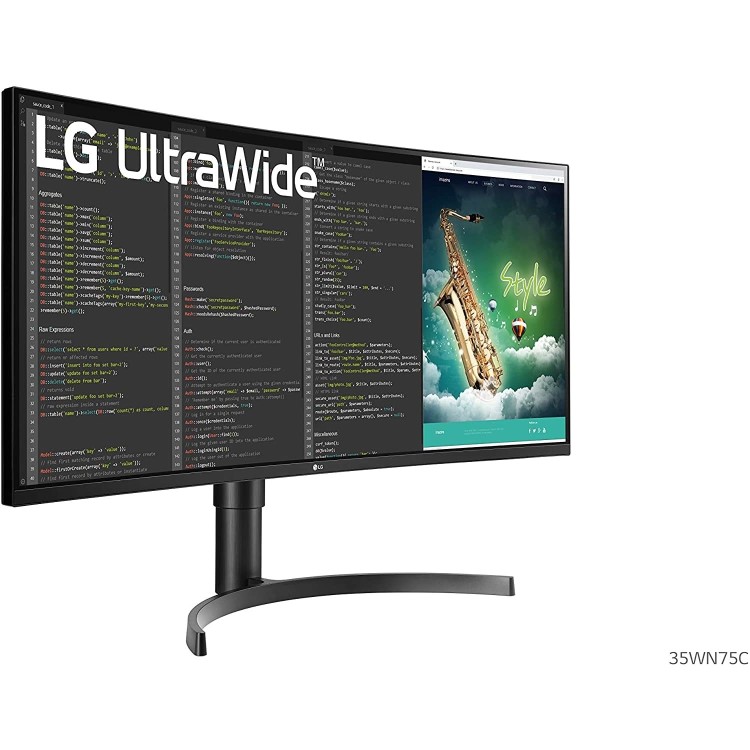 Refurbished LG 35WN75C-B 35" UWQHD 100Hz FreeSync HDR Curved Monitor