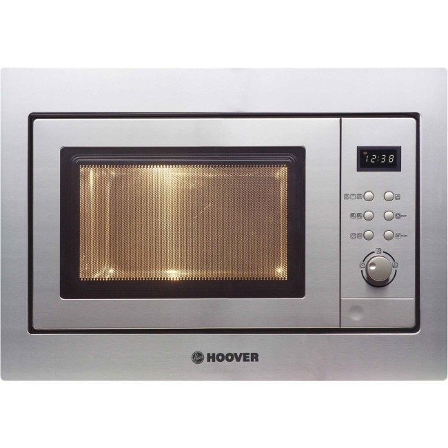 Refurbished Hoover HM20GX H-MICROWAVE 100 20L 800W Built-in Microwave & Grill - Stainles Steel