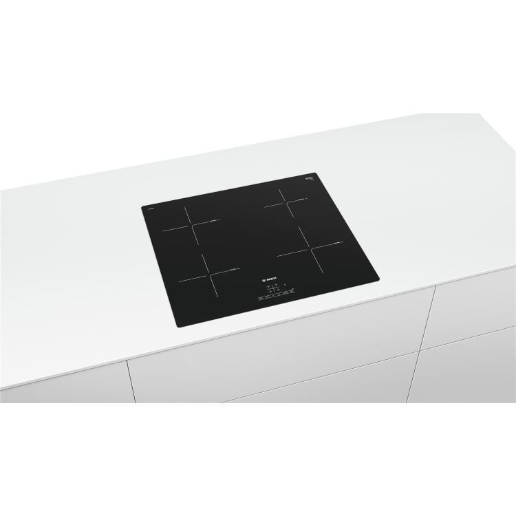 Bosch PUE611BF1B Series 4 60cm 4 Zone Induction Hob with 13A Plug