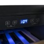 electriQ 19 Bottle Freestanding Under Counter Wine Cooler Single Zone 30cm Wide 82cm Tall - Black