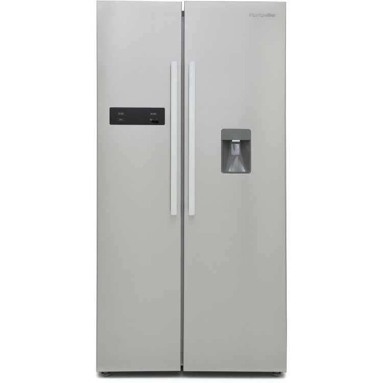 Refurbished Montpellier M520WDX Freestanding 510 Litre Frost Free American Style Fridge Freezer with Water Dispenser