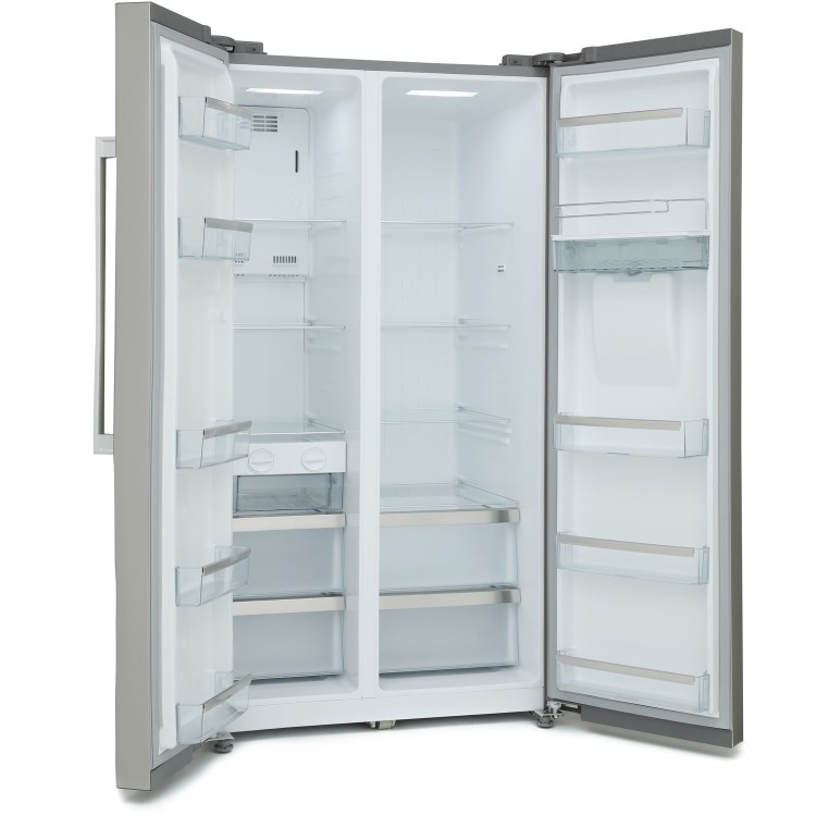 Refurbished Montpellier M520WDX Freestanding 510 Litre Frost Free American Style Fridge Freezer with Water Dispenser