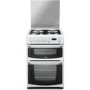 Hotpoint Harrogate 60cm Double Oven Dual Fuel Cooker with Lid - White