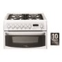 Hotpoint Harrogate 60cm Double Oven Dual Fuel Cooker with Lid - White