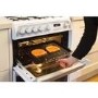 Hotpoint Harrogate 60cm Double Oven Dual Fuel Cooker with Lid - White