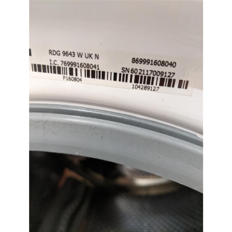 Refurbished Hotpoint RDG9643WUKN Freestanding 9/6KG 1400 Spin Washer Dryer