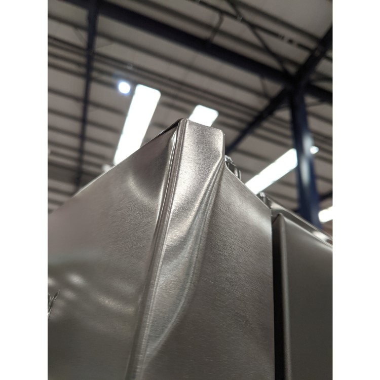 Refurbished Haier HB20FPAAA Freestanding 454 Litre American Frost Free Fridge Freezer Stainless Steel