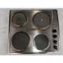 Refurbished Indesit TI60X 60cm 4 Zone Solid Plate Hob Stainless Steel