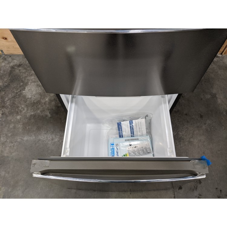 Refurbished Haier HTR3619FWMP Freestanding 345 Litre 70/30 Fridge Freezer Stainless Steel