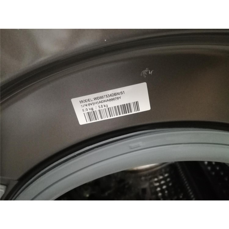 Refurbished Samsung WD80T534DBN Freestanding 8/5KG 1400 Spin Washer Dryer