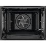 Refurbished AEG BPS355020M 60cm Single Built In Electric Oven with Pyrolytic Cleaning Stainless Steel