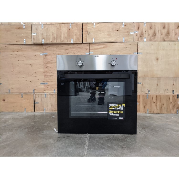 Refurbished Zanussi ZZB30401XK 60cm Single Built In Electric Oven Stainless Steel